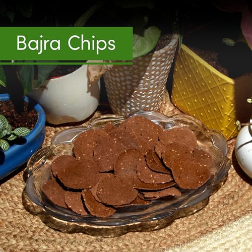 GUILTCHIP Baked Bajra Chips With Sesame And Beetroot - 150 gm