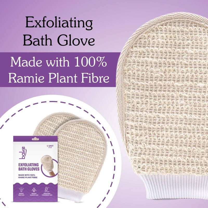 BAKE Exfoliating Bath Glove with Ramie plant Fibre - Suspire