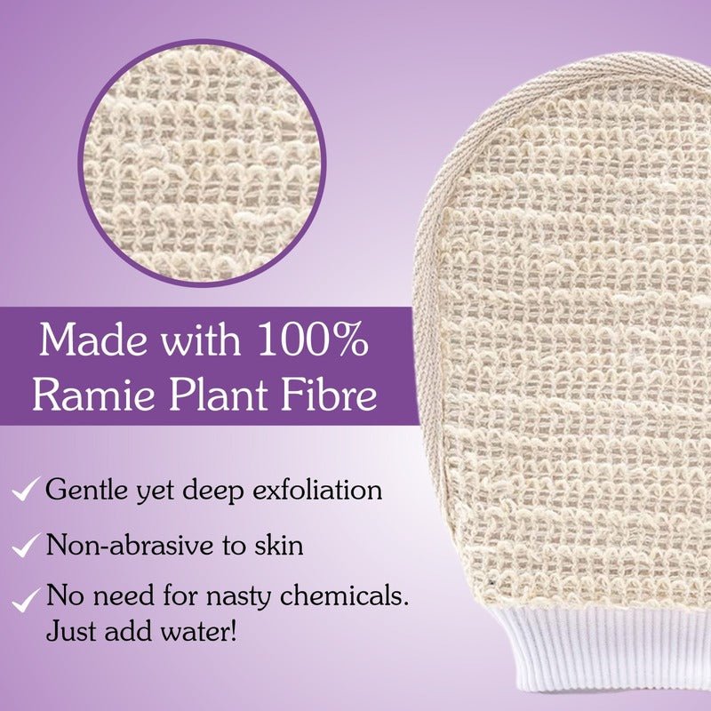 BAKE Exfoliating Bath Glove with Ramie plant Fibre - Suspire