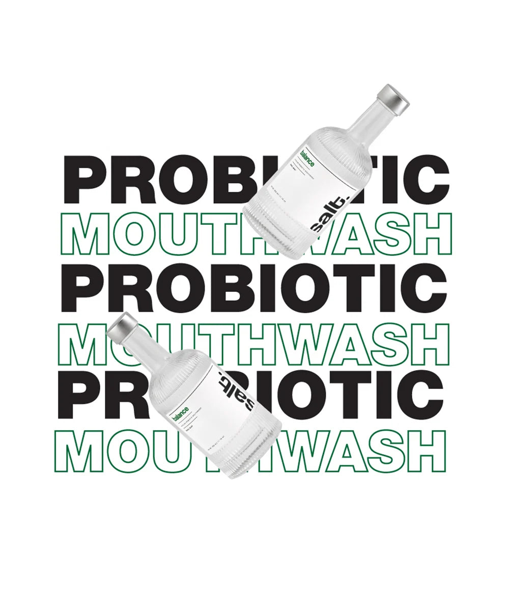 Salt Oral Care Balance Alkaline Pro-Biotic Mouthwash - Basil Mint | 330ml