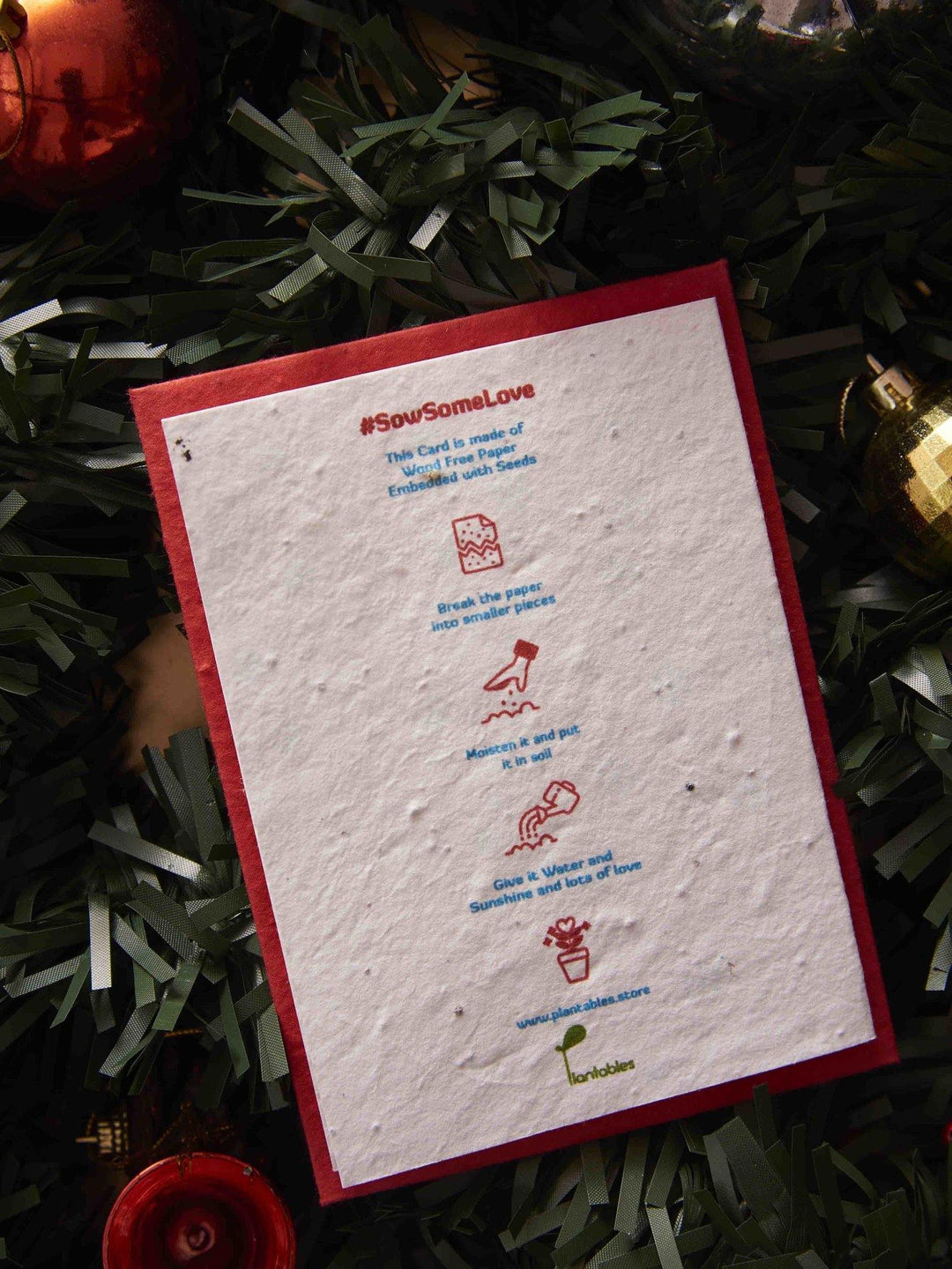 Plantables Ball of a Time Greeting Card with Envelope