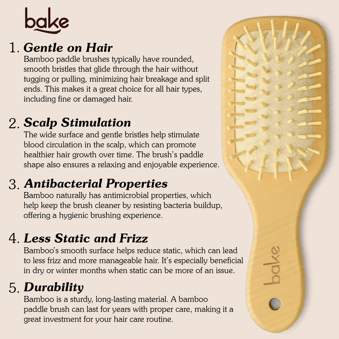 Bamboo Buddy Wooden Hair Brush For Promotes Hair Growth - 1Pc - Suspire