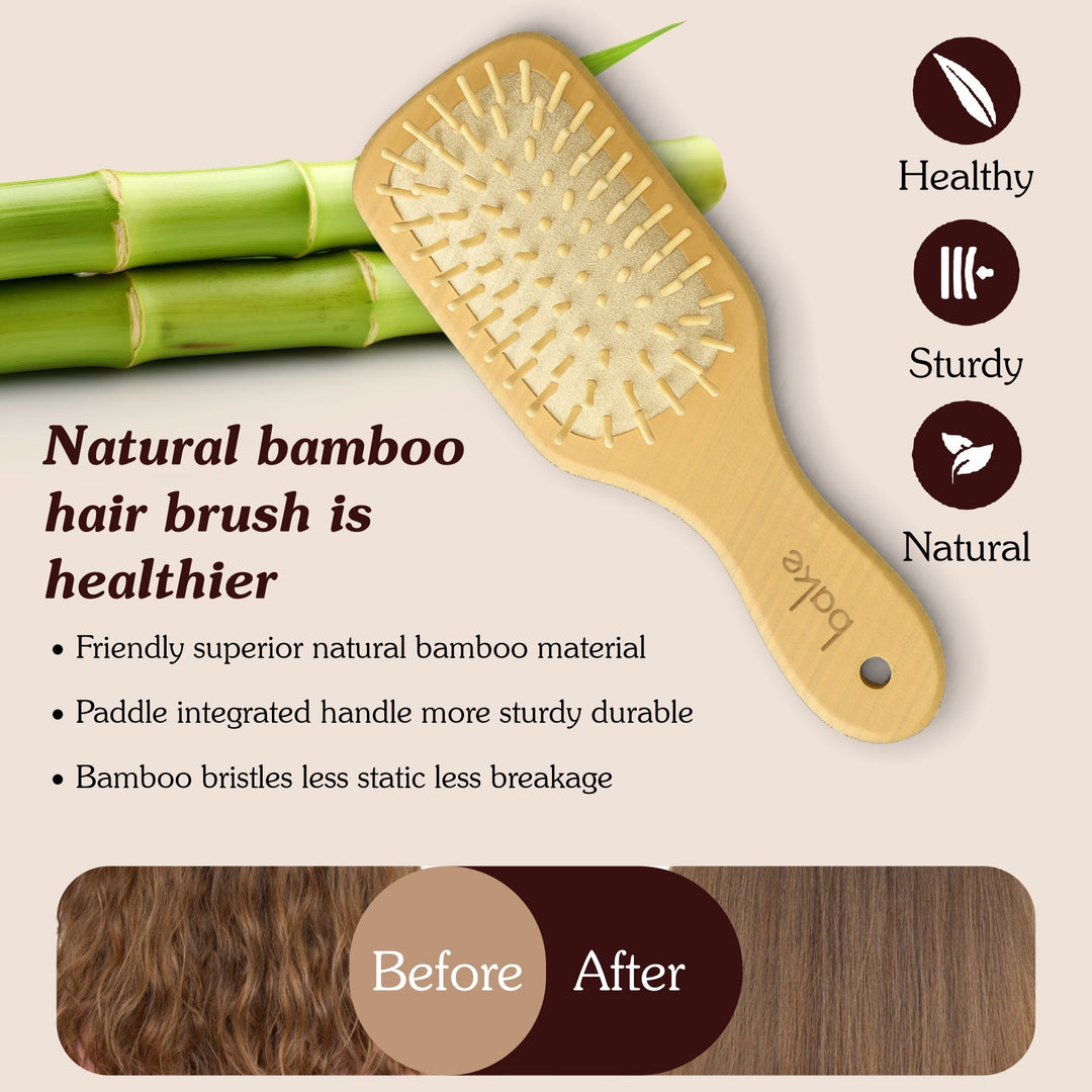 Bamboo Buddy Wooden Hair Brush For Promotes Hair Growth - 1Pc - Suspire