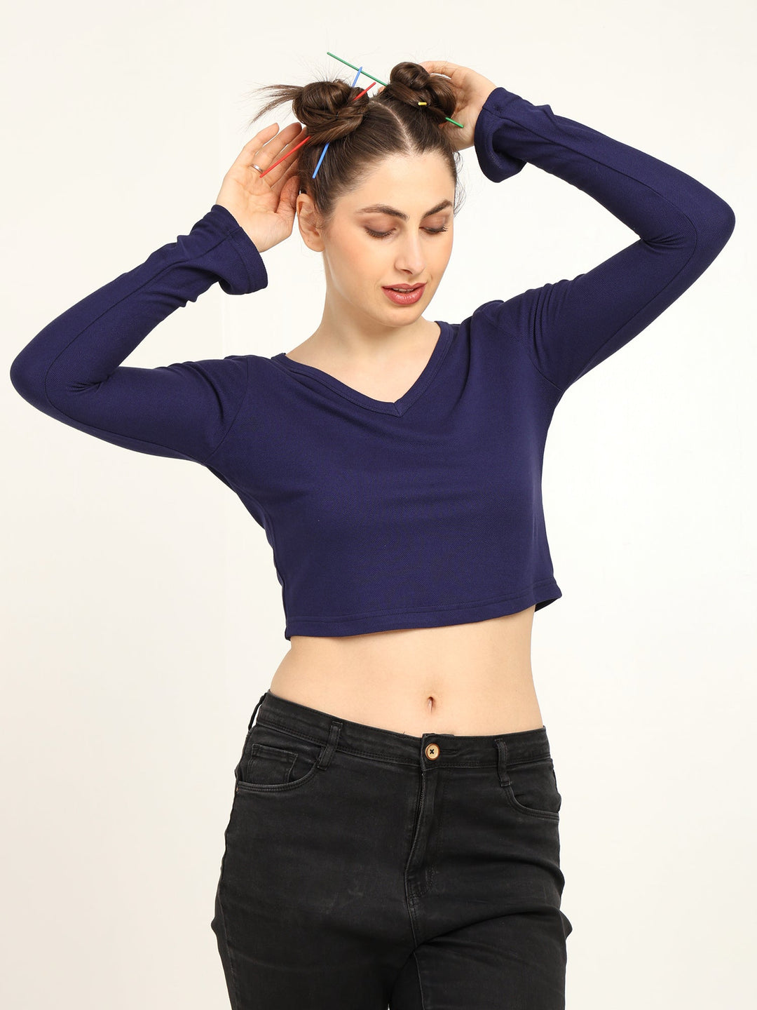 Bamboo Crop Top with Bell Sleeves | Trendy Gen Z Fashion | Eco - Friendly - Suspire
