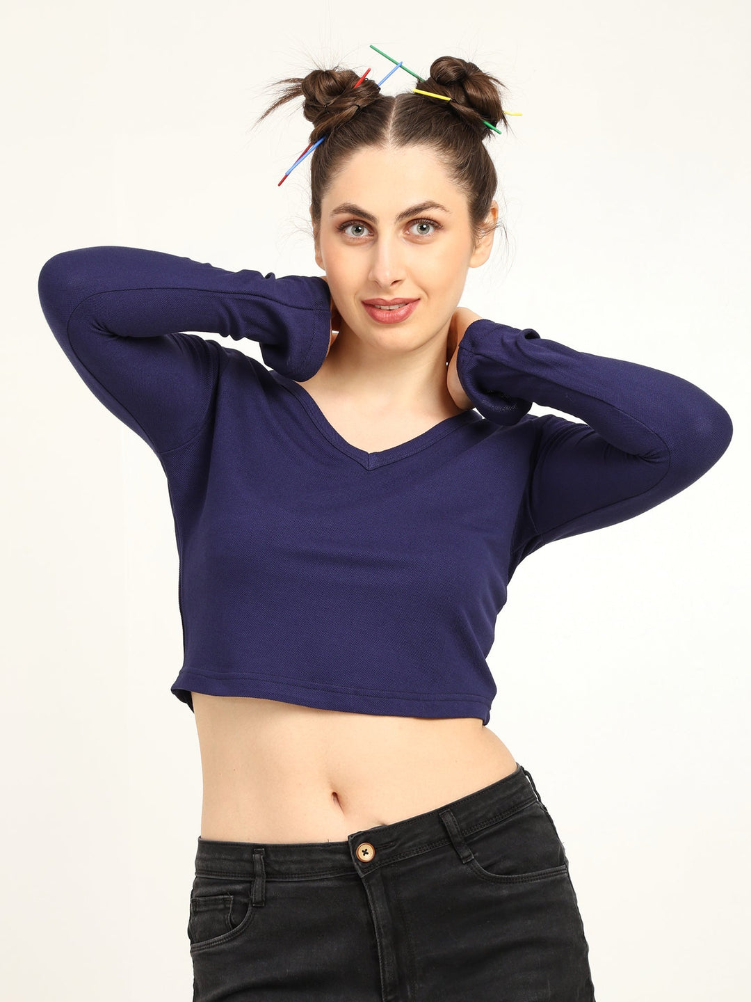 Bamboo Crop Top with Bell Sleeves | Trendy Gen Z Fashion | Eco - Friendly - Suspire