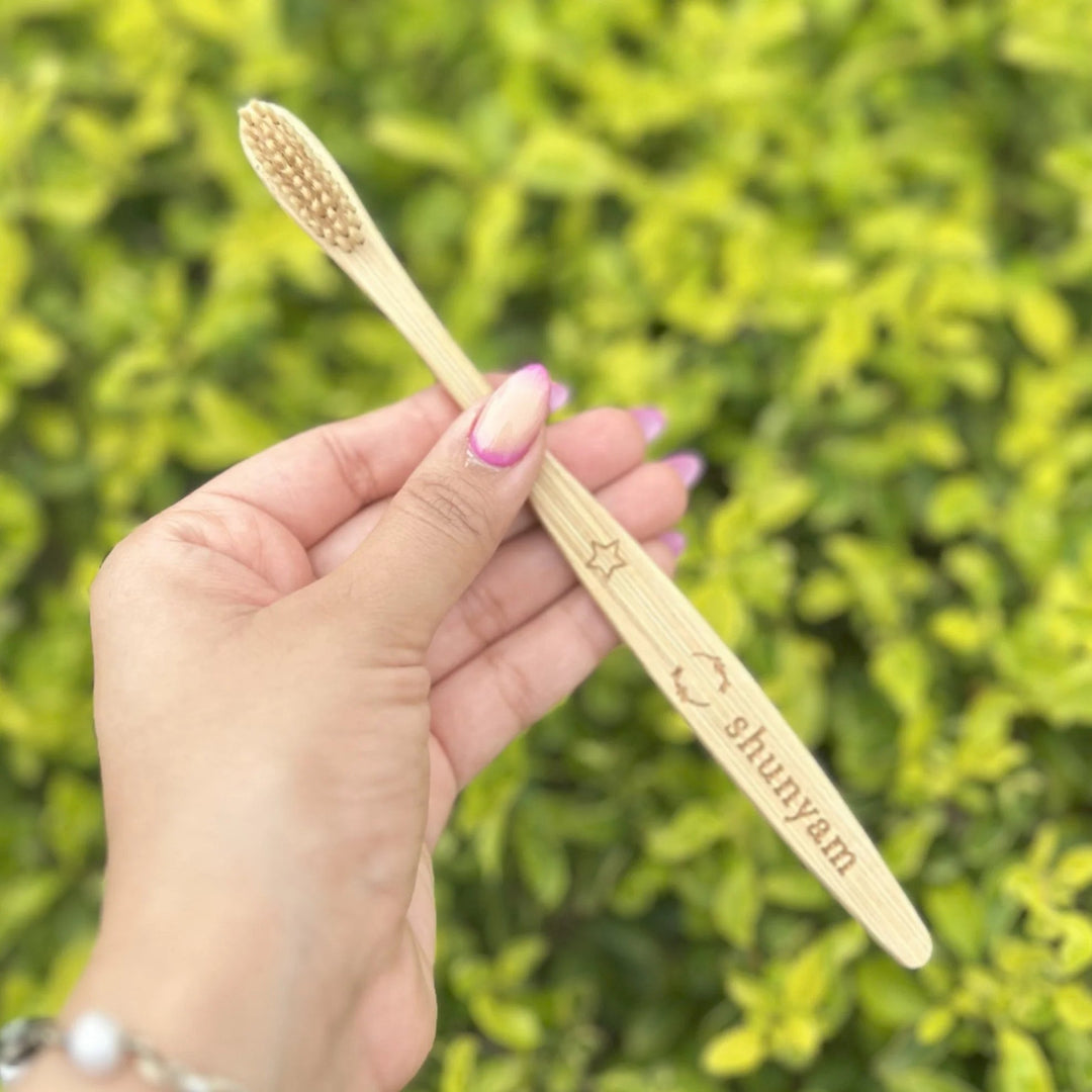 Bamboo Toothbrush - Ultra Soft Bristles | Bamboo Fiber Bristles - Pack of 4 - Suspire