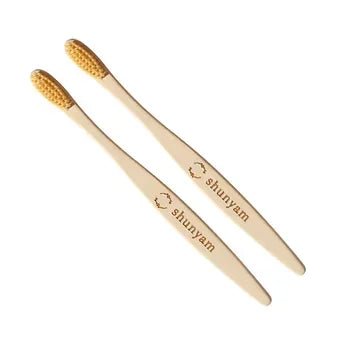 Bamboo Toothbrush - Ultra Soft Bristles | Bamboo Fiber Bristles - Pack of 4 - Suspire