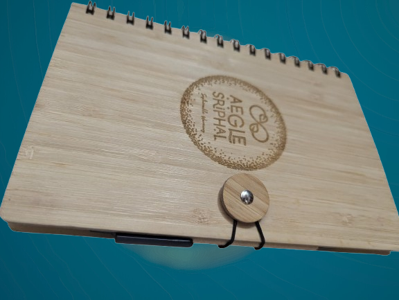 Aegle Sriphal Bamboo diary with pen 2026
