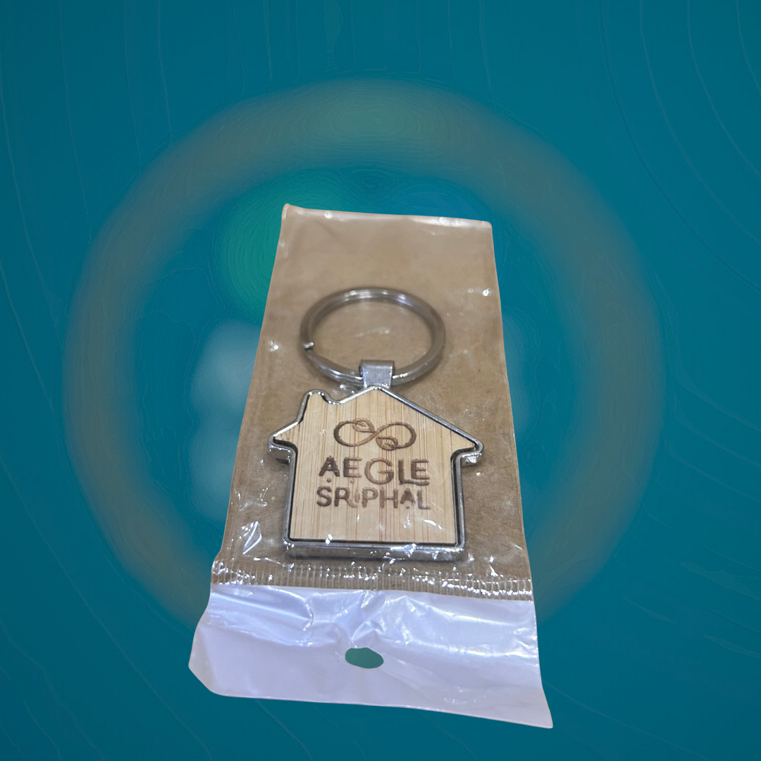 Aegle Sriphal Bamboo keychain with Mirror