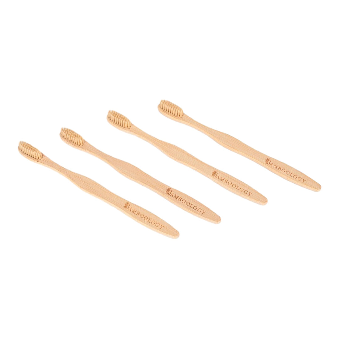 Bamboology Trends Bamboo Toothbrush With Plant Based Bristles | Pack of 3 - Suspire