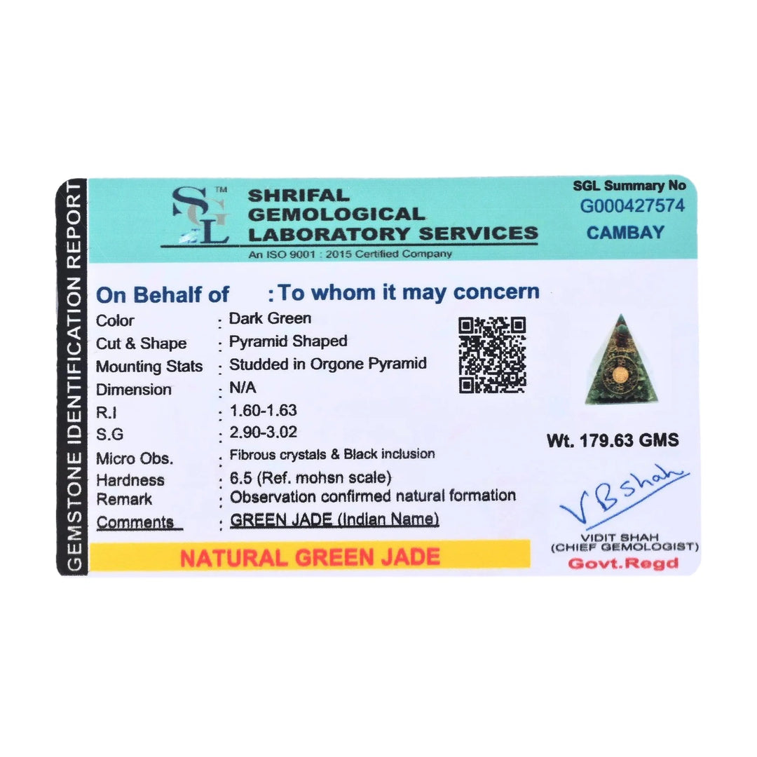 Bamboology Trends Green Jade Pyramid – Harmony, Luck & Abundance Amplifier - Suspire