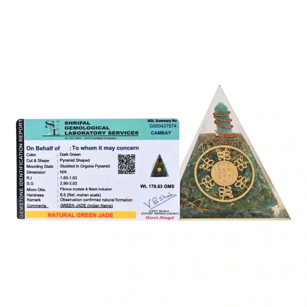 Bamboology Trends Green Jade Pyramid – Harmony, Luck & Abundance Amplifier - Suspire