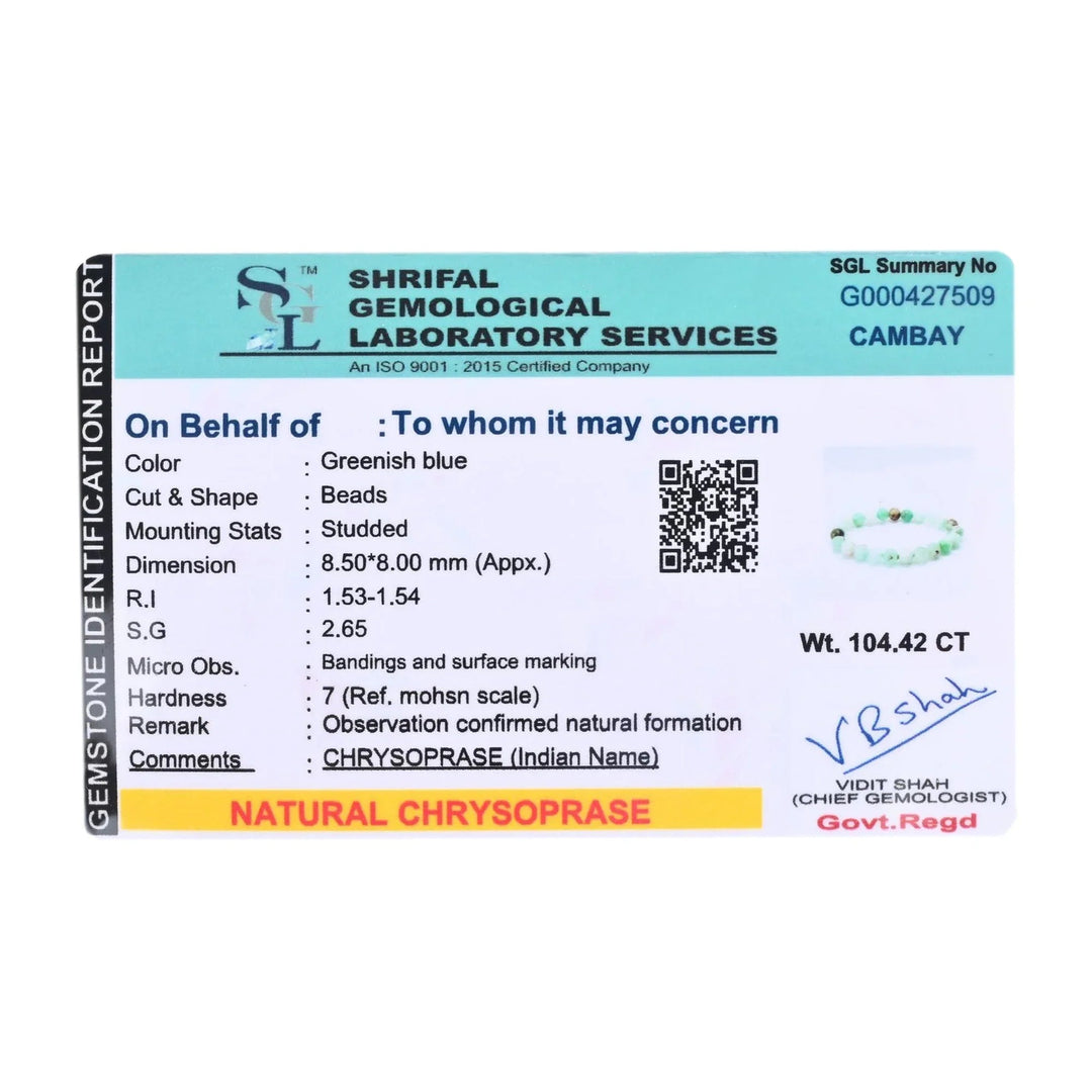 Bamboology Trends Natural Chrysoprase Bracelet – Healing, Abundance & Heart Energy - Suspire