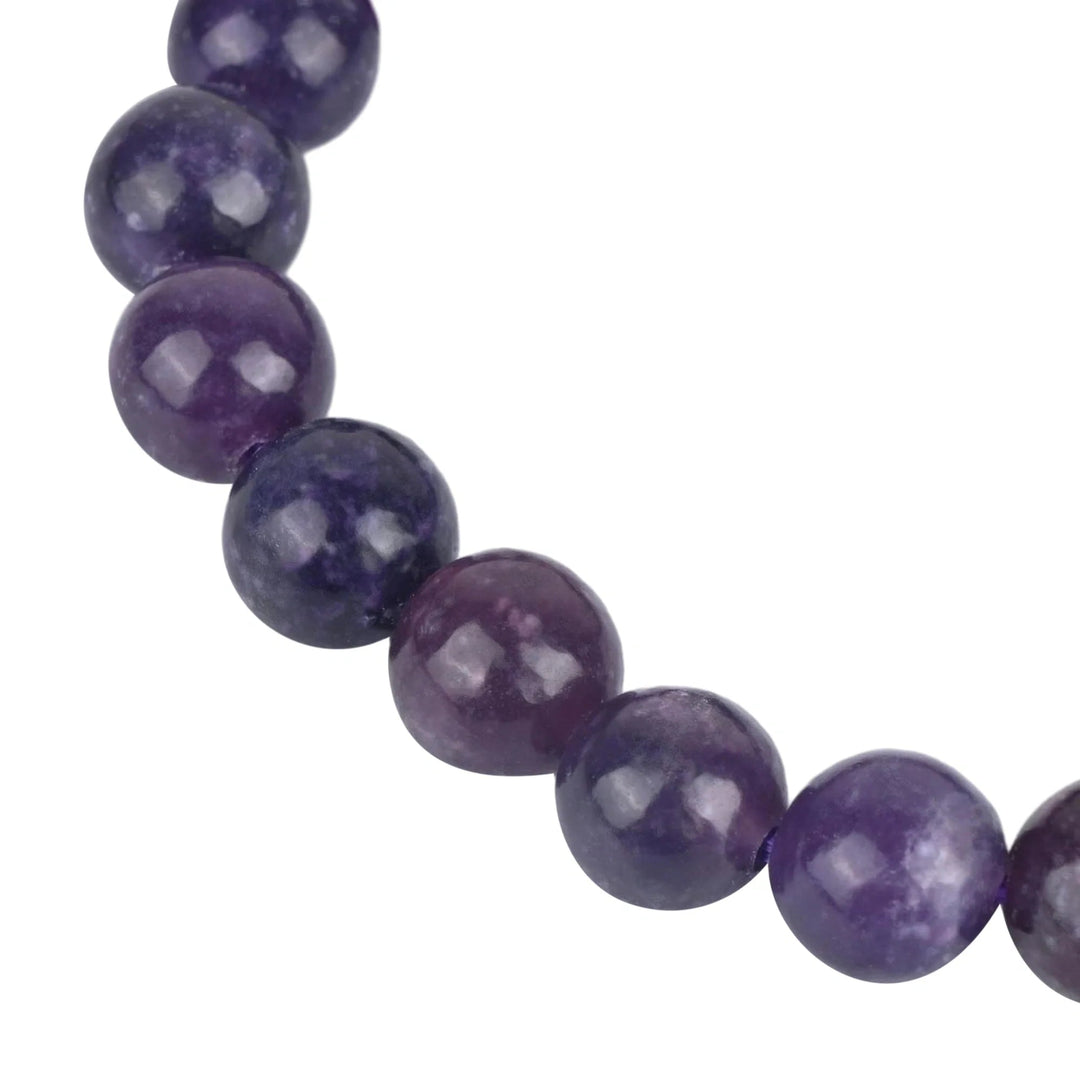 Bamboology Trends Natural Lepidolite Bracelet for Anxiety Relief & Emotional Balance - Suspire