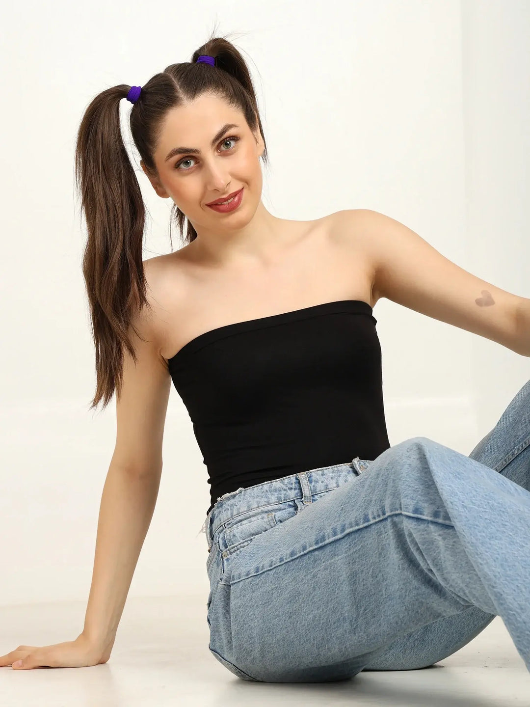 Gen Z Bamboo Tube Top for Women – Soft, Breathable & Sustainable Fit | Black