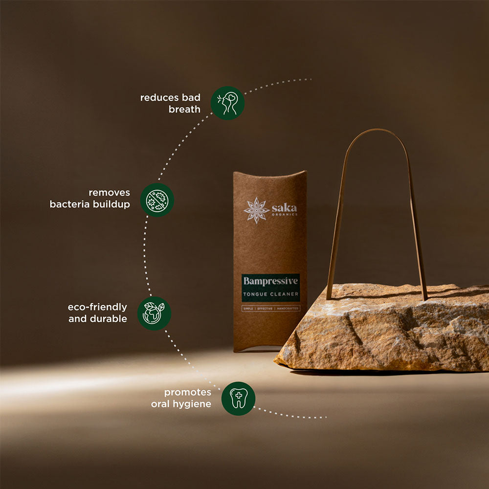 Saka Organics - Bampressive Tongue Cleaner | Eco-Friendly Bamboo Tongue Cleaner