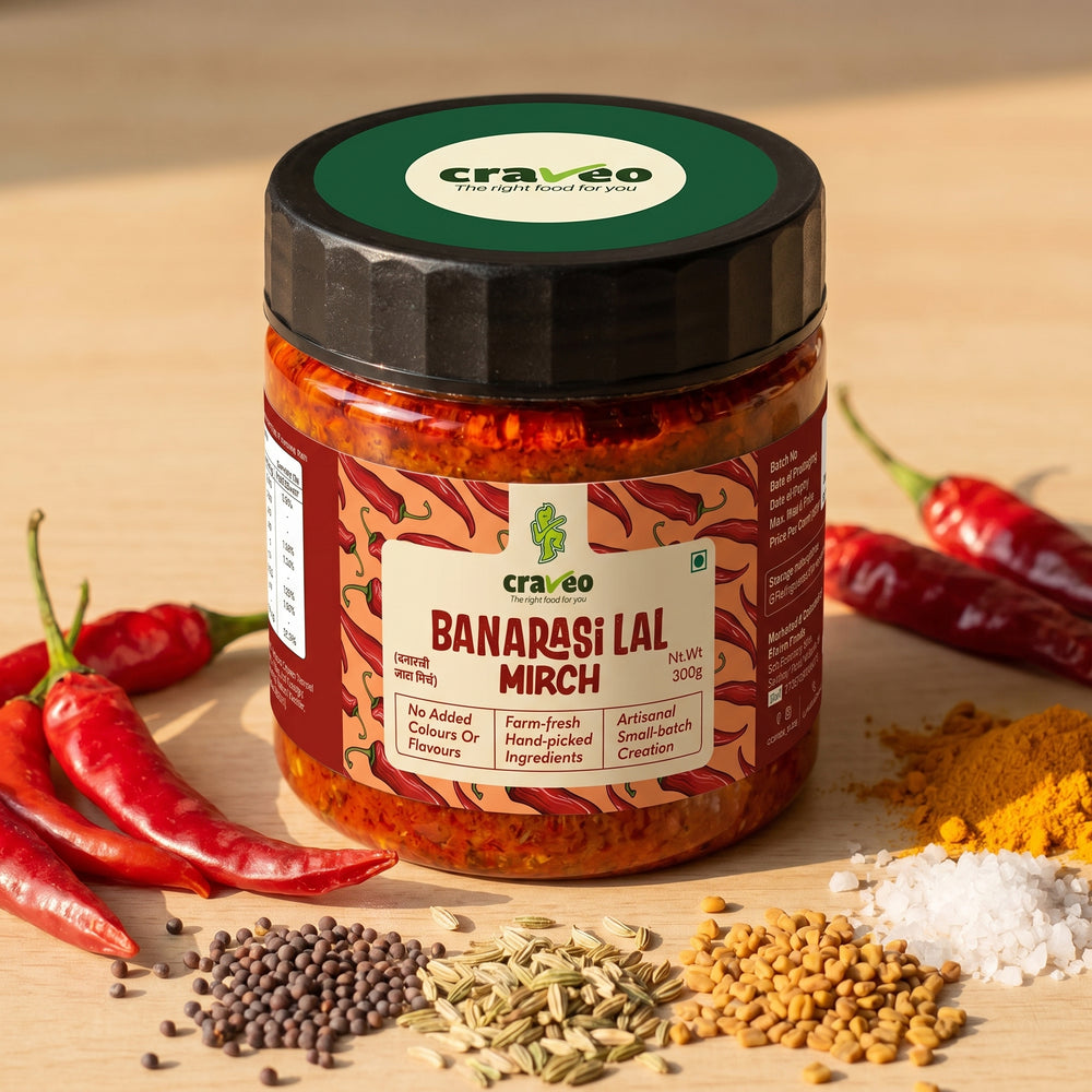 Craveo Banarasi Lal Mirchi Pickle