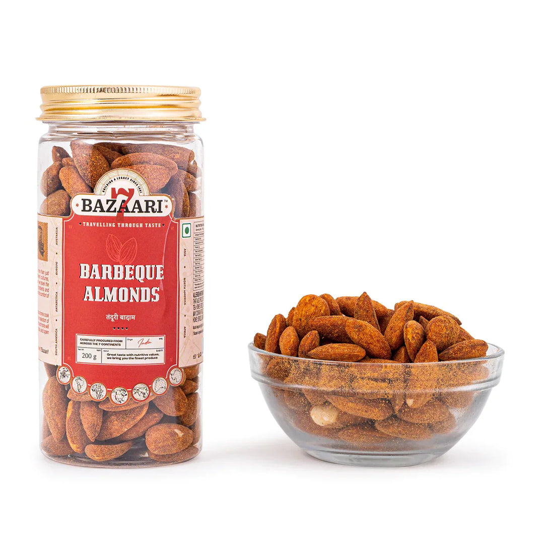 7 Bazaari Roasted Almond Barbeque 200 gm