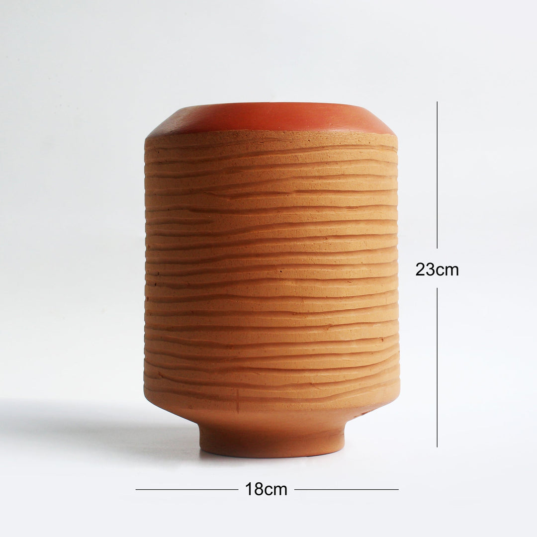 BARREL XL Terracotta Planter - Suspire