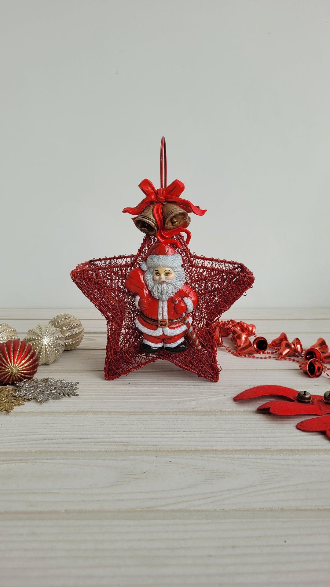 THE ASF SHOP The Crimson Santa Star Basket
