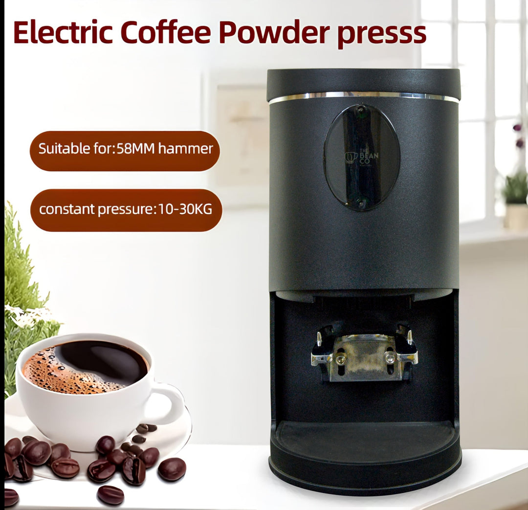The Bean Co Roasters Automatic Coffee Tamper | Adjustable Pressure Settings | Black