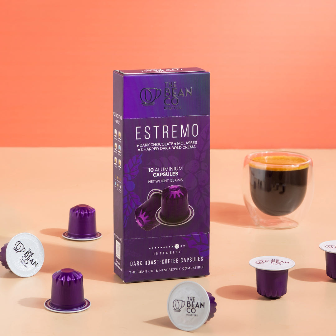 The Bean Co Roasters Estremo Aluminium Coffee Capsules | Combo Pack