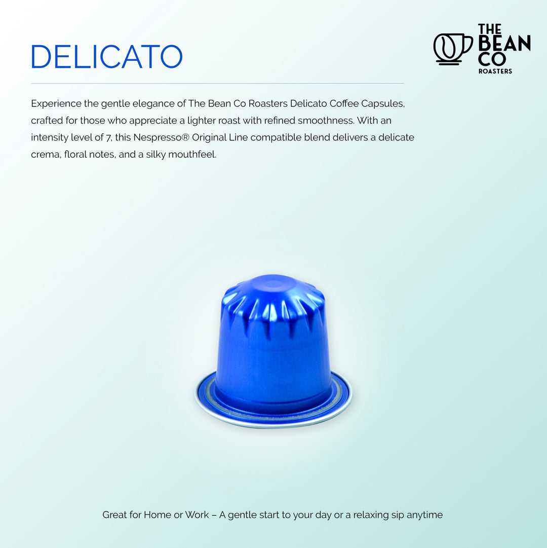 THe Bean Co Roasters Coffee Capsule Machine | 40 Nespresso®-Compatible Coffee Capsules | Combo Pack