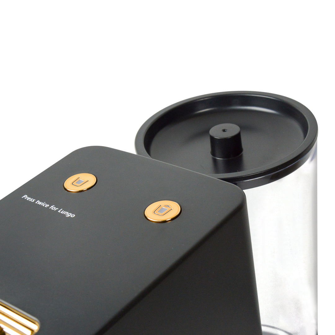 The Bean Co Roasters Coffee Capsule Machine with a milk tank attachment | Espresso Coffee Maker | 19 Bar Pressure | | Compatible with Nespresso Pods