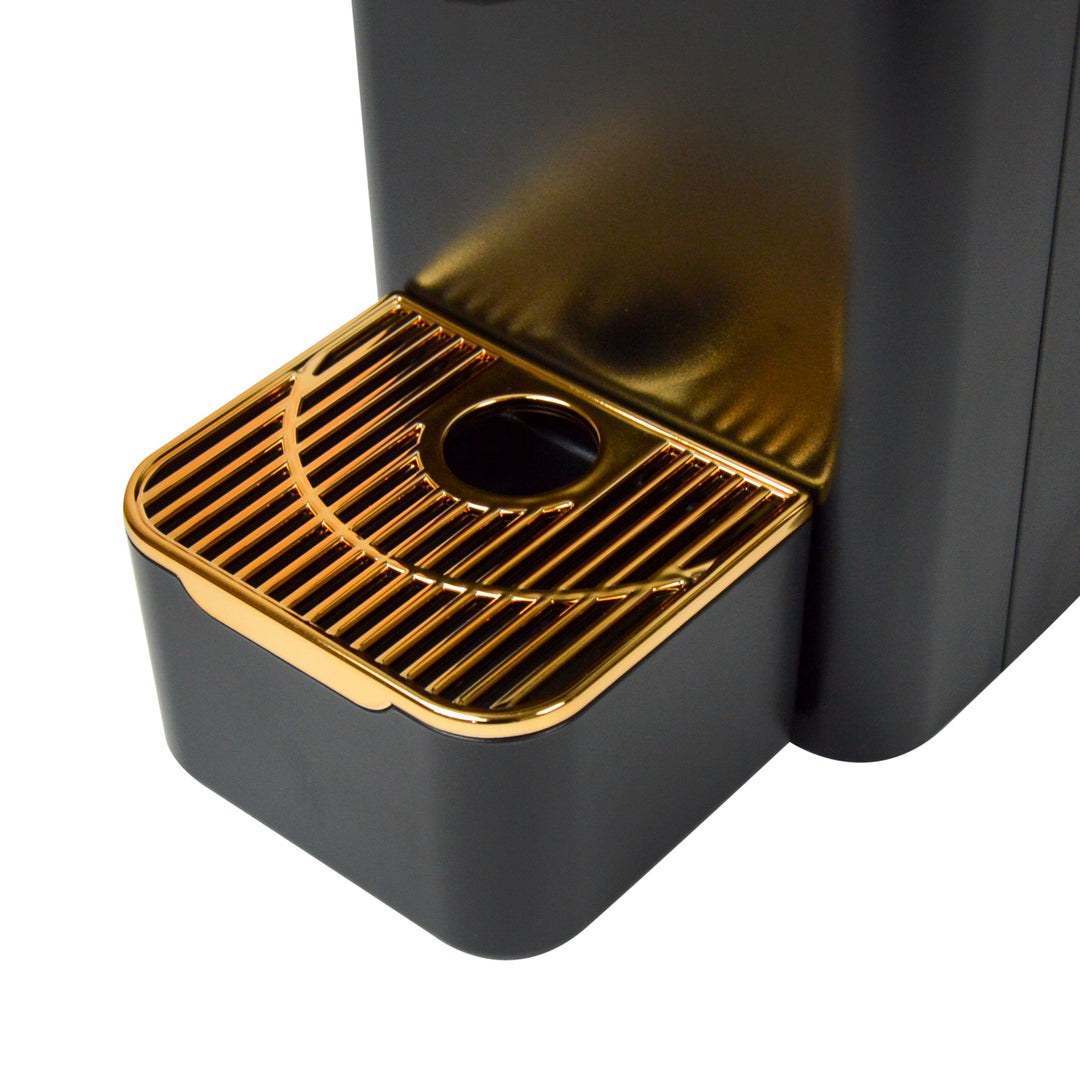 The Bean Co Roasters Coffee Capsule Machine with a milk tank attachment | Espresso Coffee Maker | 19 Bar Pressure | | Compatible with Nespresso Pods