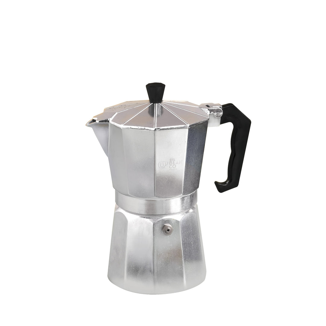 The Bean Co Roasters Classic Moka Pot | Premium Aluminium | Stovetop | Espresso Coffee Maker