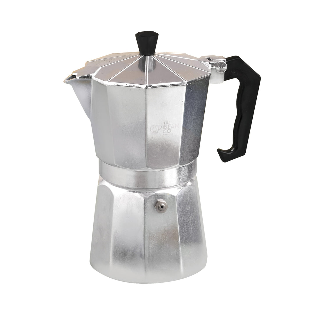 The Bean Co Roasters Classic Moka Pot | Premium Aluminium | Stovetop | Espresso Coffee Maker
