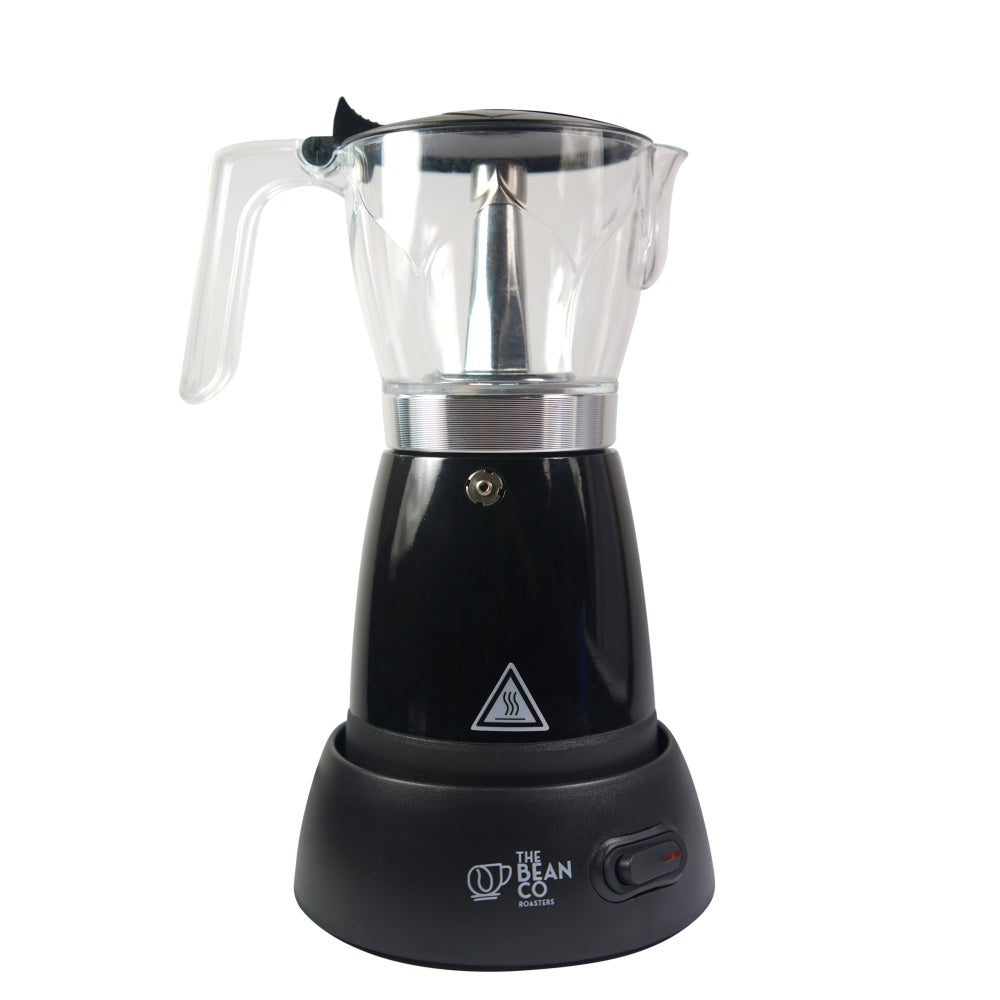 The Bean Co Roasters Electric Moka Pot | Moka Pot | 300 ML | Coffee Maker | 6 Cups Espresso Coffee Make