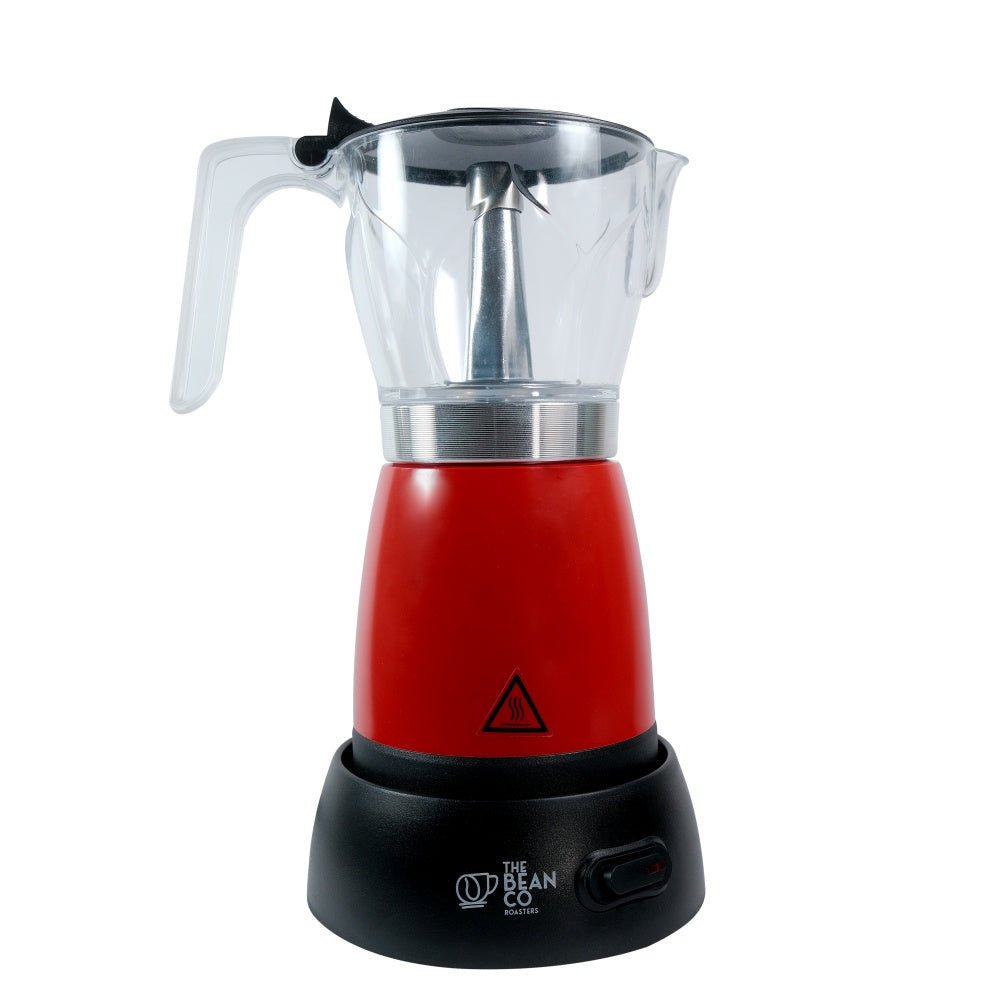 The Bean Co Roasters Electric Moka Pot | Moka Pot | 300 ML | Coffee Maker | 6 Cups Espresso Coffee Make