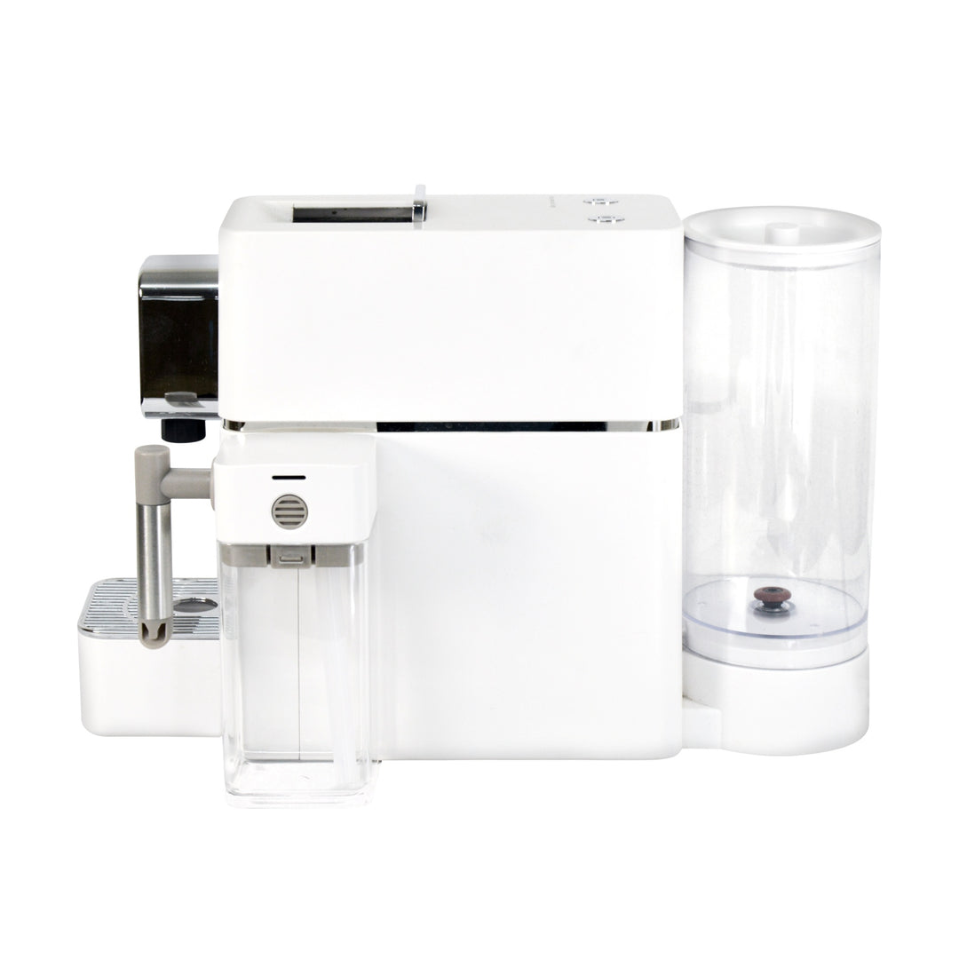 The Bean Co Roasters Coffee Capsule Machine with a milk tank attachment | Espresso Coffee Maker | 19 Bar Pressure | | Compatible with Nespresso Pods