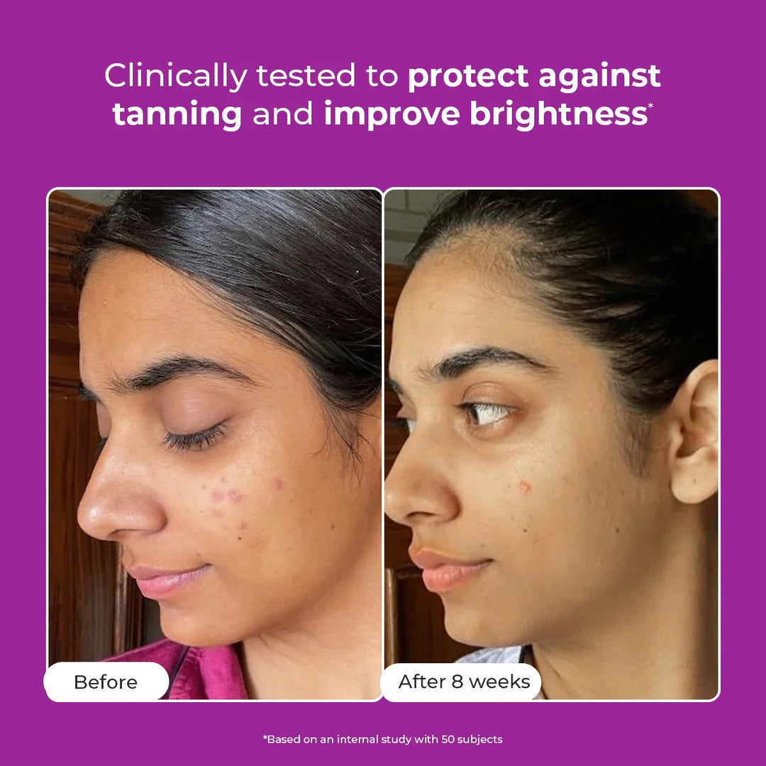 Berry Bright Sunscreen( Pack Of Two ) | SPF 50 PA ++++ & Water Resistant | 2x50 Gms