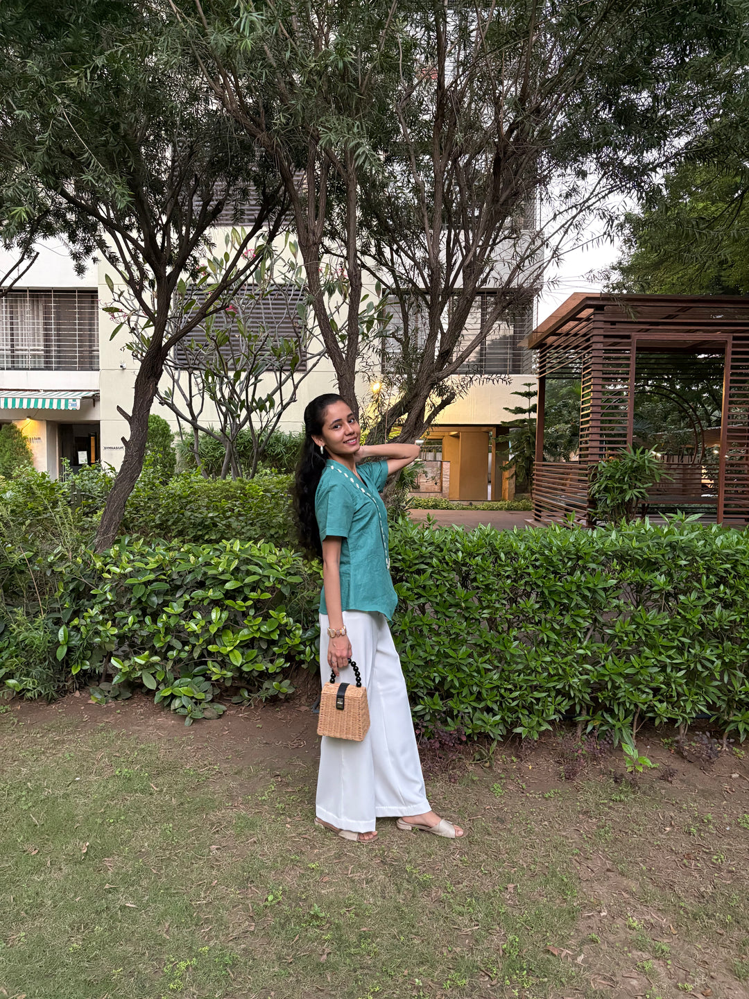 Teal Whisper Top