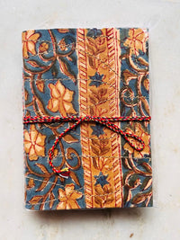Handcrafted Fabric Diary | 18 × 13 cm | Peekaboo | Softbound with Strings