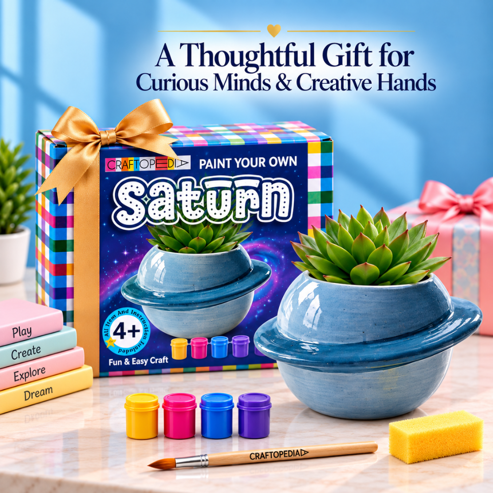 Planter Painting Kit - Saturn (Space)