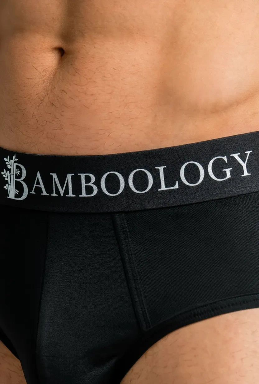 Bamboo Men’s Frenchie Fit Underwear | Black and White | Pack of 2