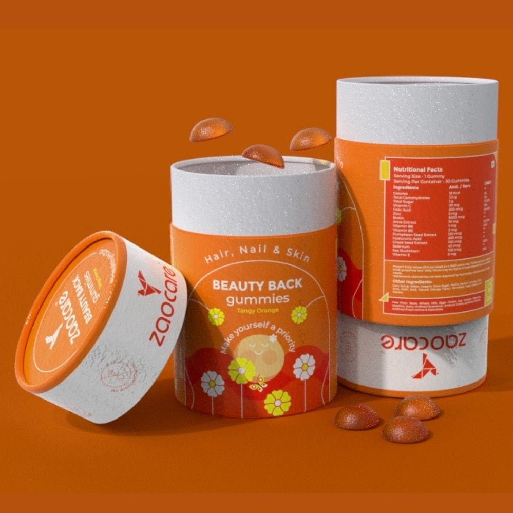 Zaocare Beauty Back Biotin Gummies For Men & Women | For Hair, Nail & Skin | Plant Based