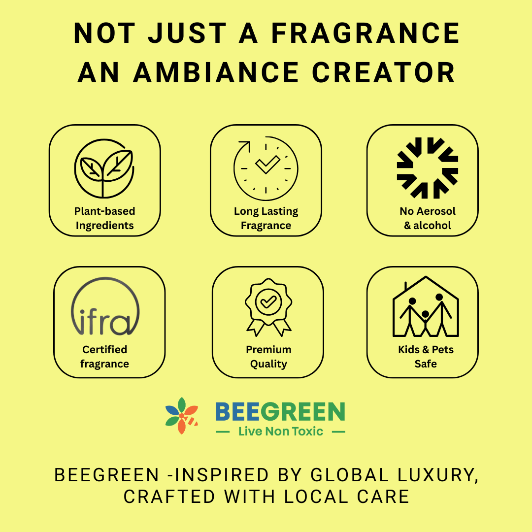 BeeGreen Room Freshener Spray Combo of 2 500ml Each Lemon Fresh Forest Woody - Suspire