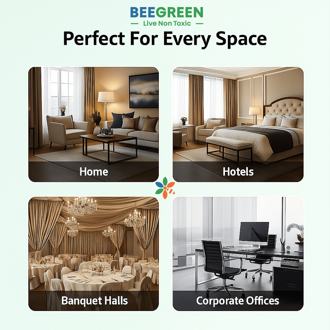 BeeGreen Room Freshener Spray pack of 3 ( 500ml Each), Natural, Plant Based Ingredients, Essential Oils based, Irritant - Free, chemical free - Suspire