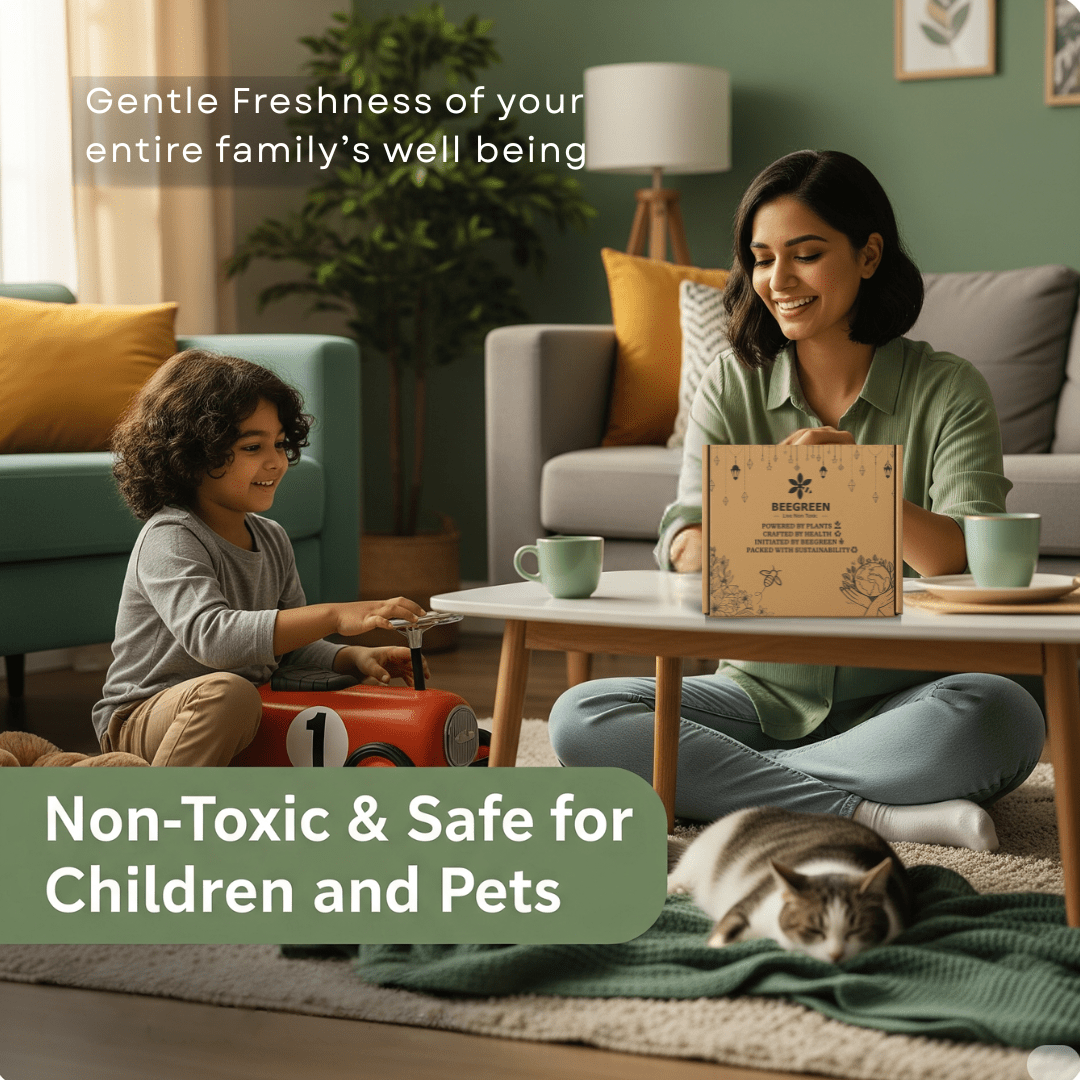 BeeGreen Room Freshener Spray pack of 3 ( 500ml Each), Natural, Plant Based Ingredients, Essential Oils based, Irritant - Free, chemical free - Suspire