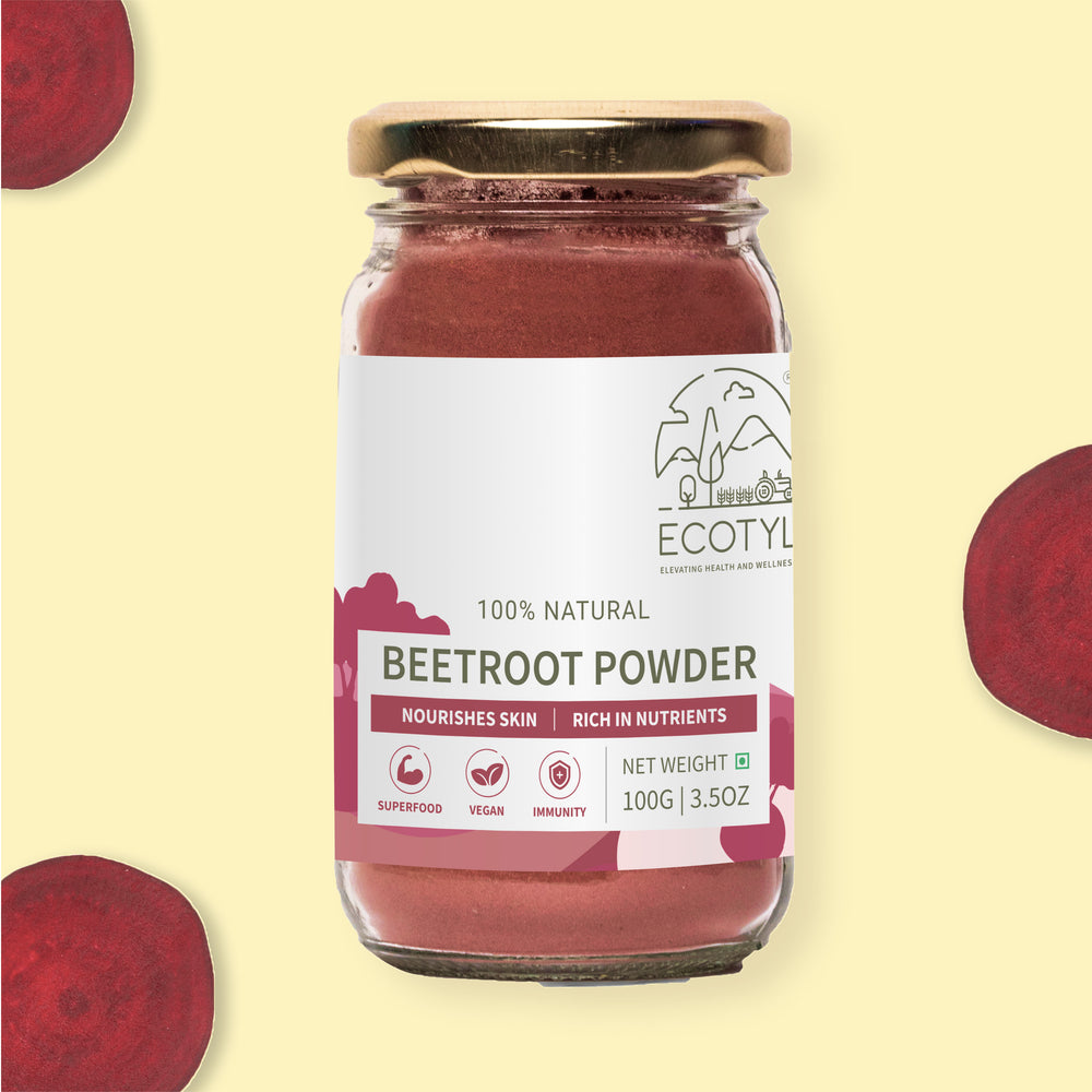 Ecotyl Beetroot Powder | Boosts Metabolism | Good For Skin | Pack of 2 | 100 X 2 g
