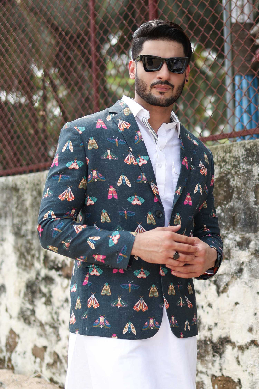 Adam Leaves Befly - Men’s Linen blazer