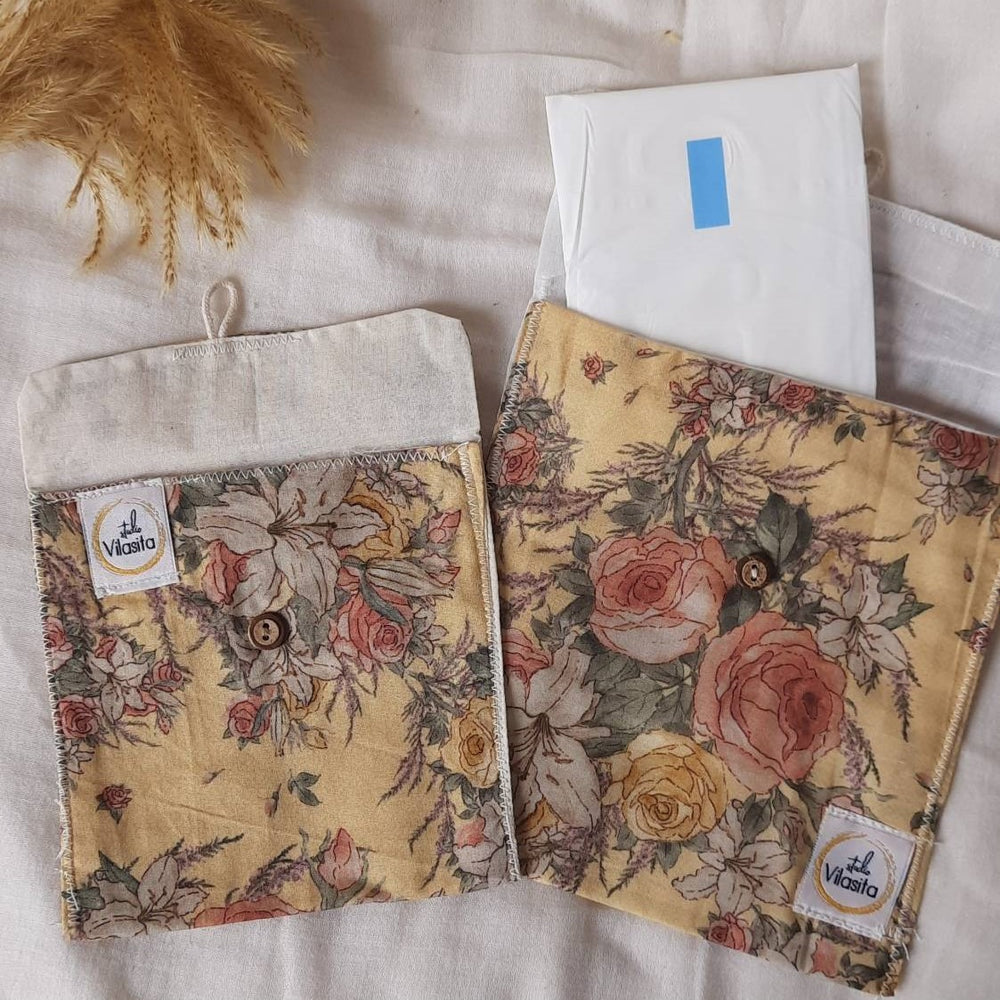 Studio Vilasita Organic cotton/upcycled sanitary pad pouch
