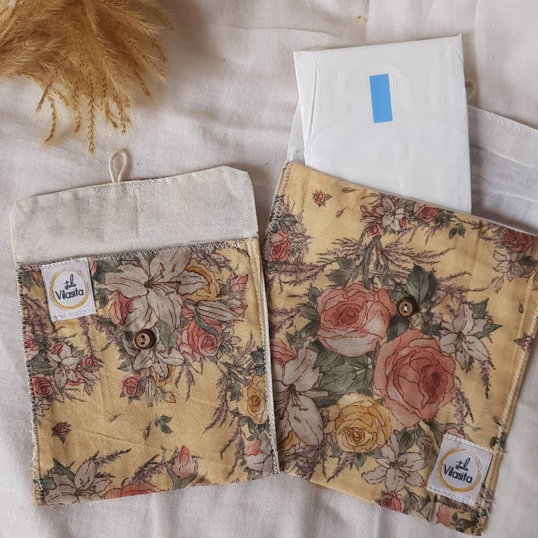 Studio Vilasita Organic cotton/upcycled sanitary pad pouch