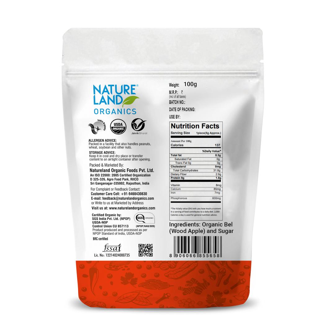 Natureland Organics Organic Bel Candy 100 gm