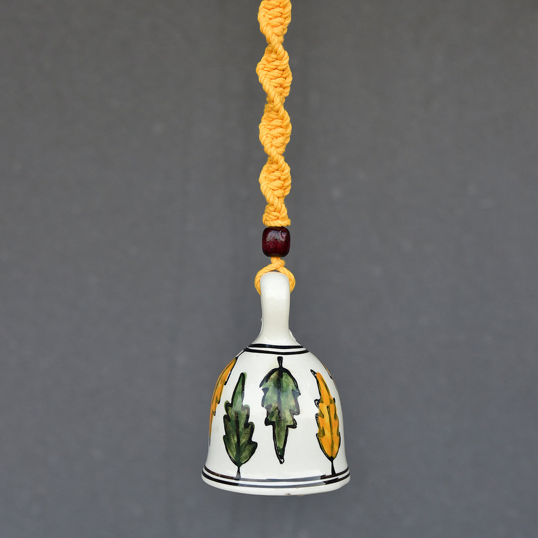 Gathari Macrame Ceramic Home decor bells for home and office (Single)
