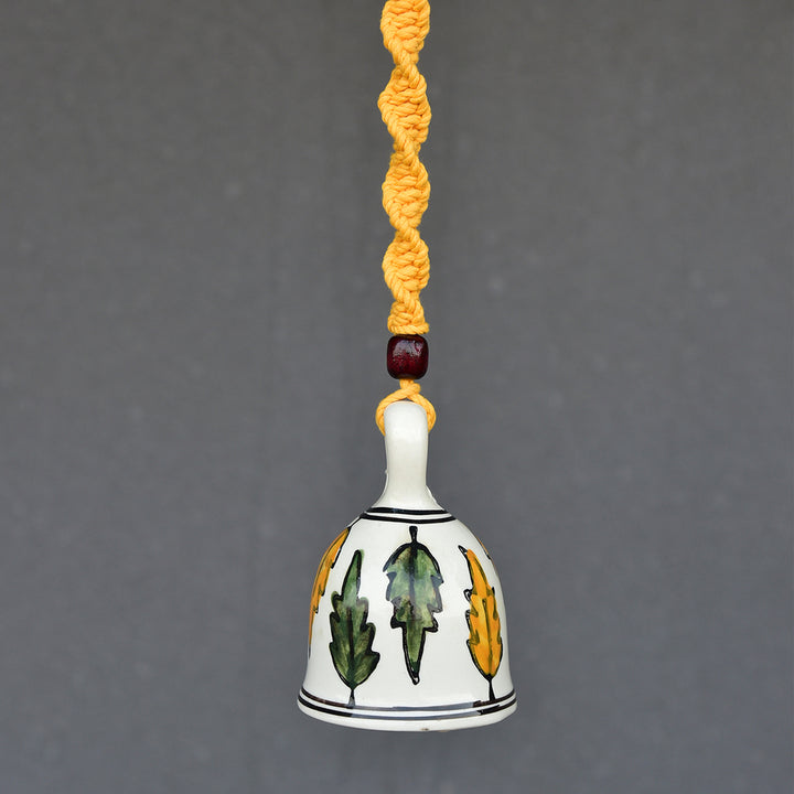 Gathari Macrame Ceramic Home decor bells for home and office (Single)